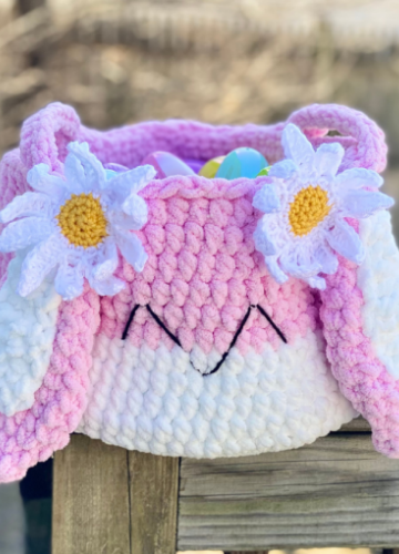 10 Crochet Spring Basket Free Patterns