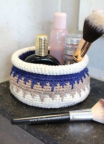27 Bathroom Storage Basket Free Crochet Patterns