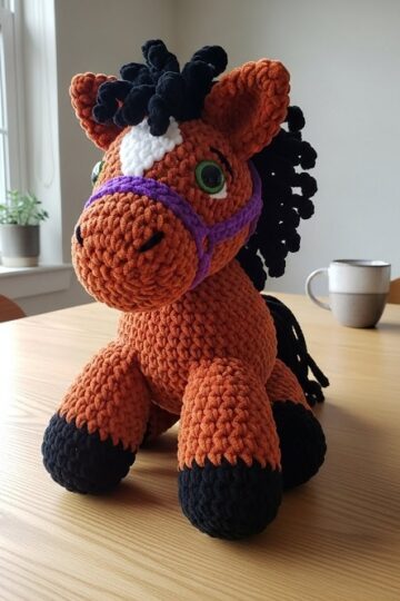 6 Crying Horse Toy Free Crochet Patterns