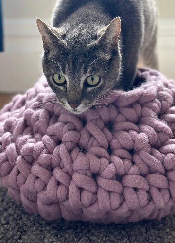 7 Crochet Cat Cave Free Patterns